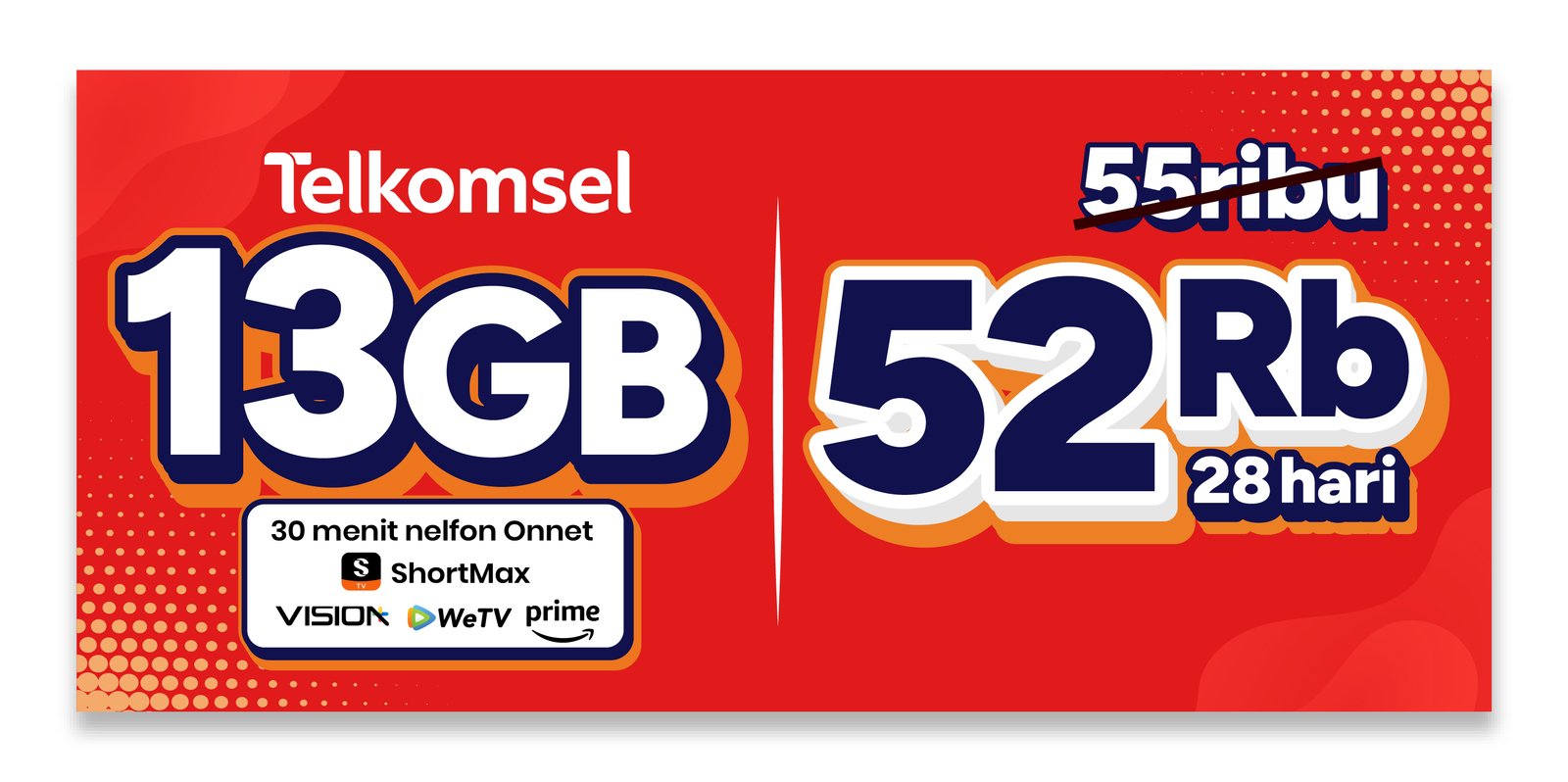 Banner Simpati 13GB 28 Hari