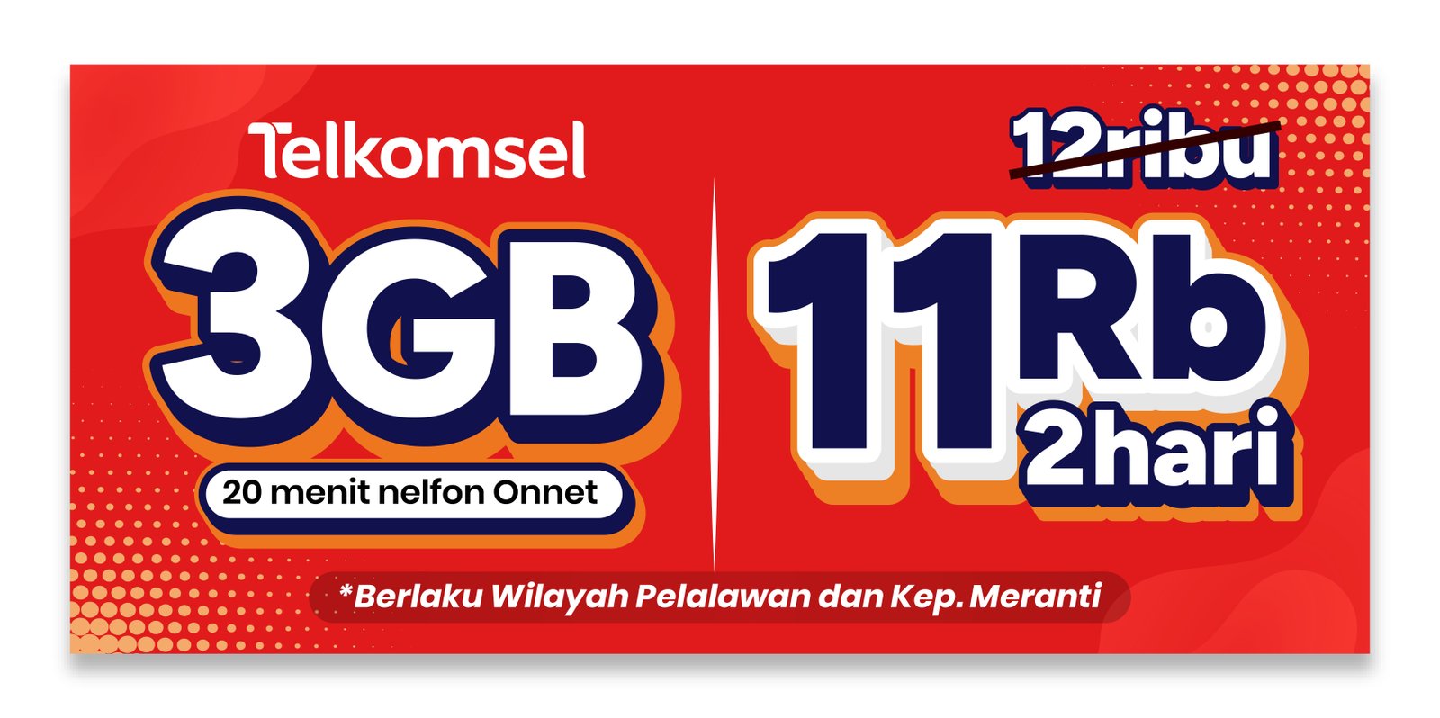 Banner Simpati 3GB 2 Hari